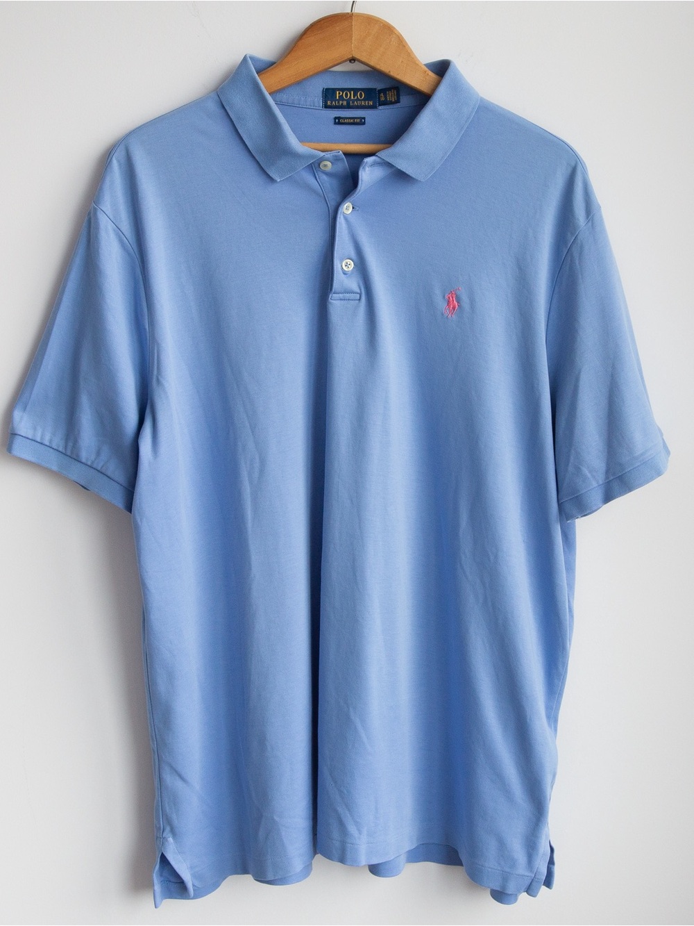 Polo Ralph Lauren Classic Fit Baby Blue Polo Shirt Men’s XL